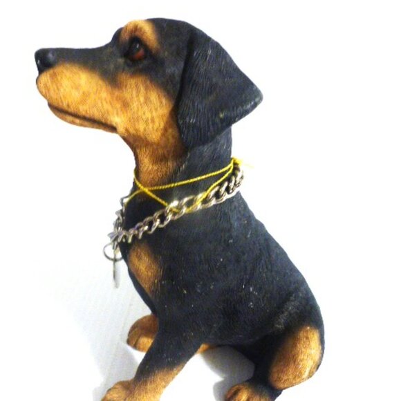 Leonardo Collection ROTWEILLER H.G Lesser & R.F Pavey Resin Figurine Dog Collar - Picture 3 of 9